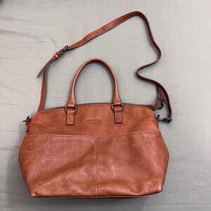American Leather Co brown crossbody bag